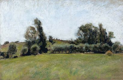 Ker-Xavier ROUSSEL (1867-1944) Paysage du Jura à la meule, 1905 Pastel sur papier...