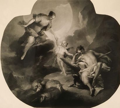 JEAN-BAPTISTE VANLOO AIX-EN-PROVENCE, 1684 - 1745 
Pan et Syrinx

Huile sur toile...