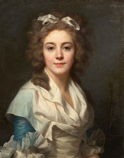 ATTRIBUÉ À MARIE-GABRIELLE CAPET LYON, 1761 - 1818, PARIS 
+ Autoportrait présumé...