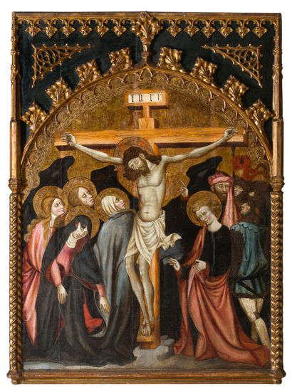MAÎTRE DE TORRALBA ACTIF À SARAGOSSE ENTRE 1420 ET 1450 
Crucifixion

Tempera sur...