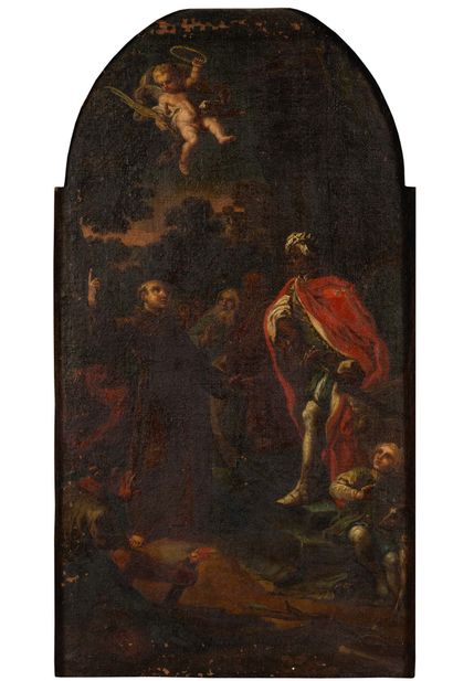 ÉCOLE ROMAINE, VERS 1620 ENTOURAGE DE LUDOVICO CARRRACHE 
Martyrs franciscains au...