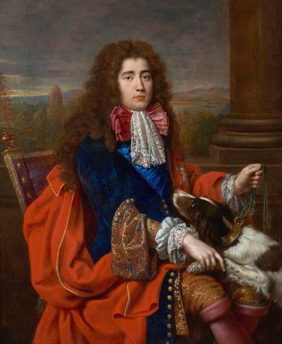 ATTRIBUÉ À JACOB FERDINAND VOET ANVERS, 1639 - 1689, PARIS 
Portrait de Louis Le...