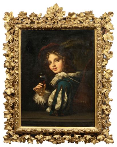 ATTRIBUÉ À ALEXIS GRIMOU ARGENTEUIL, 1678 - 1733, PARIS 
Le jeune buveur

Vers 1720

Huile...
