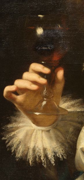 ATTRIBUÉ À ALEXIS GRIMOU ARGENTEUIL, 1678 - 1733, PARIS 
Le jeune buveur

Vers 1720

Huile...