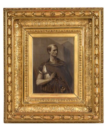 Jean-Léon GÉROME (Vesoul, 1824 - 1904, Paris) Portrait of the emperor Julius Caesar
Oil...