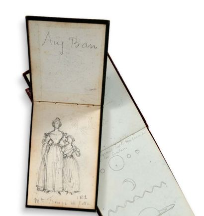 BARRE Auguste et Albert (1811 - 1896 et 1818 - 1878) 9 CARNETS de DESSINS ; 9 carnets...