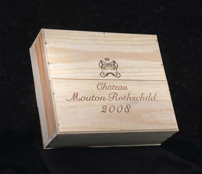 null 
3 bottles Château Mouton-Rothschild 

2008

Pauillac 1er GCC (presented in...