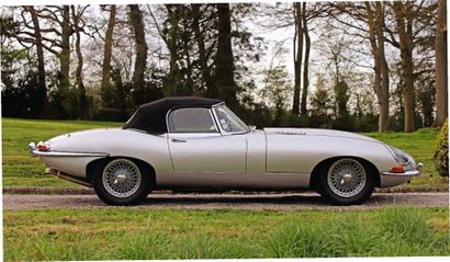 1962 JAGUAR TYPE E ROADSTER 3.8 SÉRIE 1 EX SYLVAIN GARANT 
Carte grise française

Châssis...