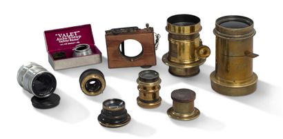Lot of lenses and optics For old cameras,...