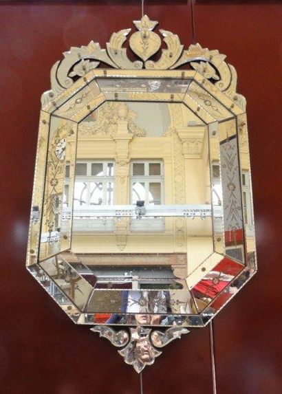 null Important miroir vénitien xxème
