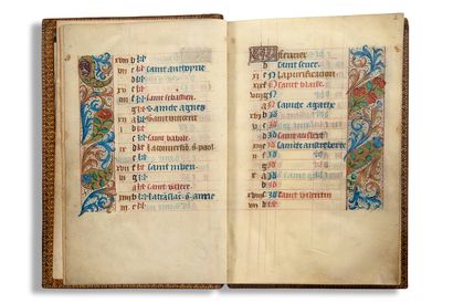 [HEURES]. [HEURES] Book of hours in Latin and French for the use of Rouen, a book...