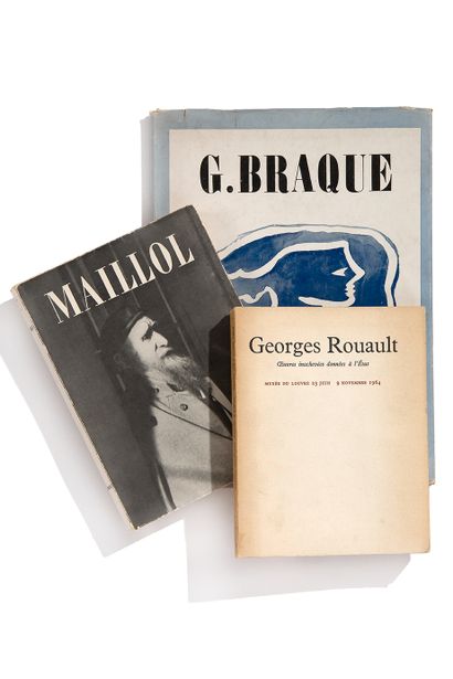 [BEAUX-ARTS]. Ensemble 3 monographies d'artistes.

- [BRAQUE] Cahier de Georges Braque...