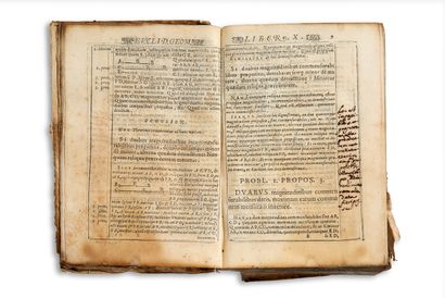 EUCLIDE - CLAVIO, Cristoforo. Euclidis posteriores Libri sex a X. ad XV. Accessit...