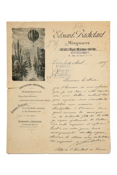 schmitt Florent (1870-1958). 5 L.A.S. "Florent Schmitt", [Paris], adressée à MASSENET....