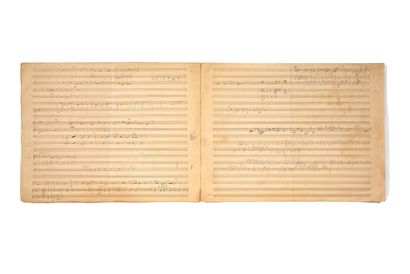 offenbach Jacques (1819-1880). Manuscrit musical autographe.4 pages in-folio sur...