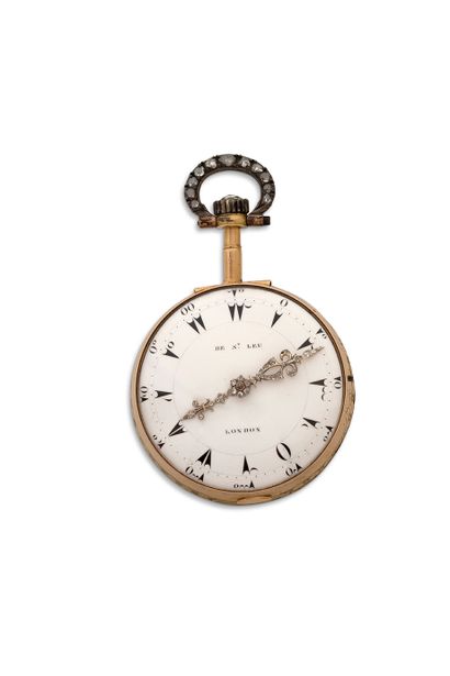 DE ST LEU, London Fin XVIIIe siècle No. 2760 Montre horloge en or avec double boîtier...