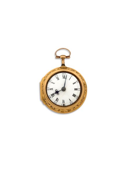 JAMES HUBERT, London 
Gold watch with quarter repeater, double embossed case



Outer...