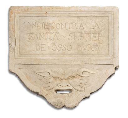 null "BOCCA DI LEONE"
Rare denunciation mouth in stone carved in low relief where...