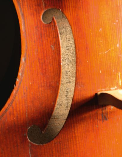 ATTRIBUÉ À GASPARO DUIFFOPRUGGAR (CA. 1514 - 1571) Exceptional bass viol with five...