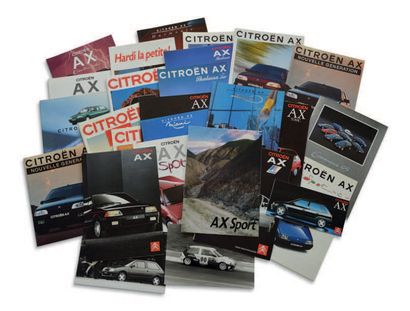 CITROËN BX & AX 
Important lot of 120 catalogues and various documents
