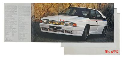 CITROËN BX 4 TC 
Press pack with 7 prints of Arrigoni Neri, an illustrated catalogue...