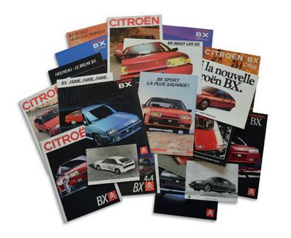 CITROËN BX & AX 
Important lot of 120 catalogues and various documents
