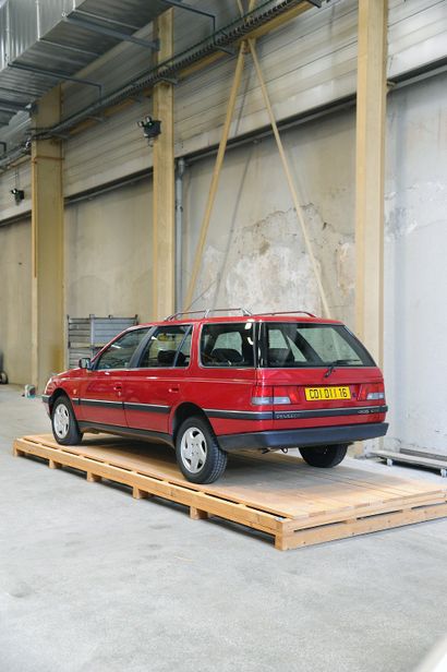 1995 - PEUGEOT 405 GTX BREAK 
Addendum - Habillage de levier de vitesse absent.

Véhicule...