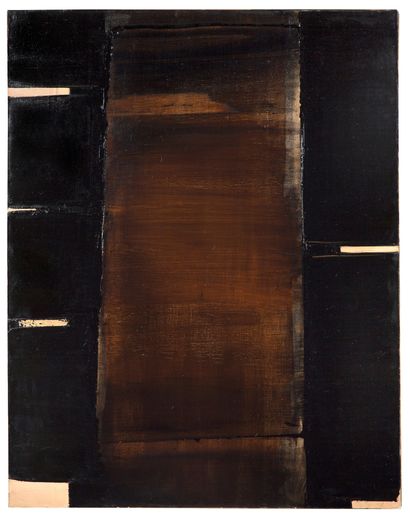 Pierre SOULAGES (né en 1919) 
Peinture 102 x 81 cm, 30 mai 1981, 1981

Oil on canvas,...