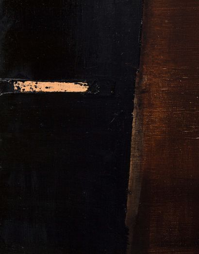 Pierre SOULAGES (né en 1919) 
Peinture 102 x 81 cm, 30 mai 1981, 1981

Oil on canvas,...