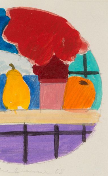 TOM WESSELMANN (1931 - 2004) 
Still life, 1968

Liquitex and pencil on paper, signed...