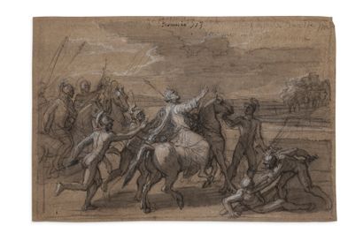 ATTRIBUÉ À FRANÇOIS VERDIER PARIS, C. 1651 - 1730 
Ensemble de treize dessins représentant...