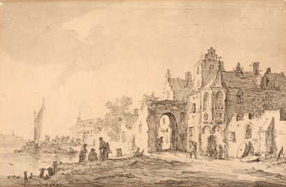 ATTRIBUÉ À JAN VAN GOYEN LEYDE, 1596 - 1656, LA HAYE