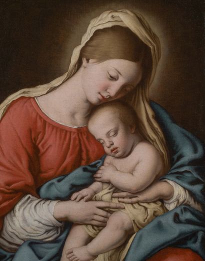 GIOVANNI BATTISTA SALVI, DIT SASSOFERRATO SASSOFERRATO, 1609 - 1685, ROME 
温柔的圣母

布面油画...