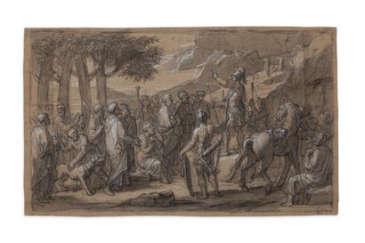 ATTRIBUÉ À FRANÇOIS VERDIER PARIS, C. 1651 - 1730 
Ensemble de treize dessins représentant...