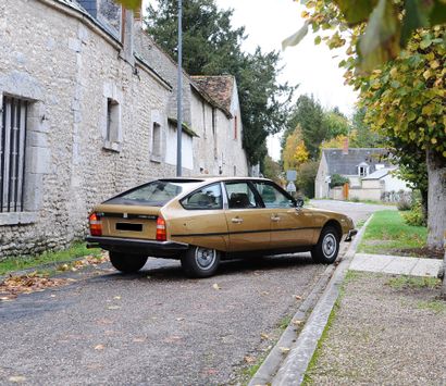 1980 Citroën CX 2400 gti 法国注册
底盘编号05ME4812 

状况非常好
抢手的配置，欧泊米色的AC78
二手货，里程数稳定在153...