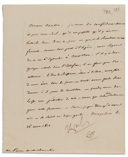 Napoléon Ier (1769-1821) 10 L.S. « Napole », « Napo », « Nap » ou « NP », 15 août-3...