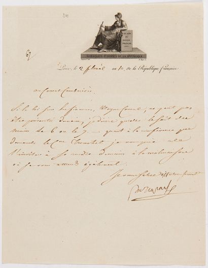 Napoléon Ier (1769-1821) 4 L.S. « Bonaparte », Paris 2-23 floréal X [22 avril-13...