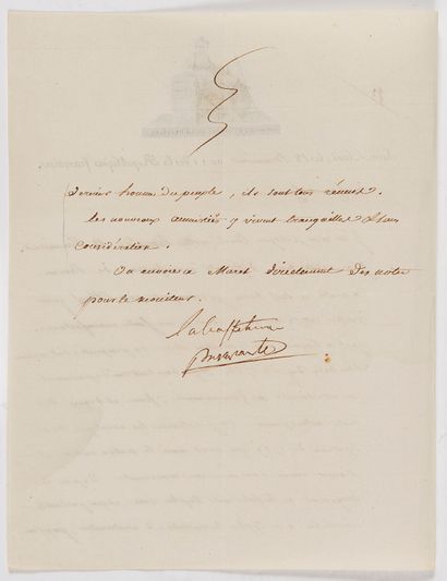 Napoléon Ier (1769-1821) 4 L.S. « Bonaparte » (2 avec apostille autographe), Rouen...