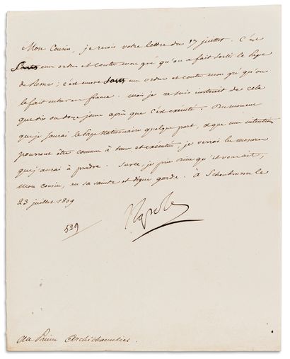Napoléon Ier (1769-1821) 13 L.S. « Napoleon », « Napole », « Napo », « Nap » ou «...