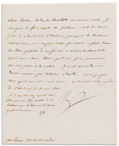 Napoléon Ier (1769-1821) 13 L.S. « Napoleon », « Napole », « Napo », « Nap » ou «...