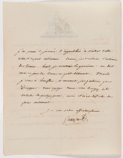 Napoléon Ier (1769-1821) L.S. « Bonaparte », Le Havre 15 brumaire XI [6 novembre...