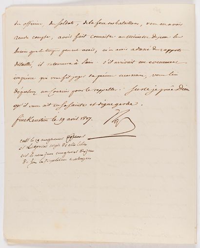 Napoléon Ier (1769-1821) 29 L.S. "Napol", "Nap" or "NP", of which one with autograph...