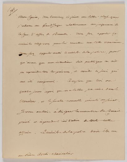 Napoléon Ier (1769-1821) 23 L.S. « Napol », « Nap » ou « NP », et une lettre non...