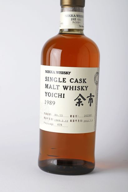 null 1 B SINGLE CASK MALT WHISKY YOICHI 70cl 60% (distillé le 12 février 1989; mise...