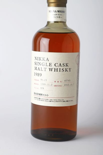 null 1 B SINGLE CASK MALT WHISKY 70cl 60% (distillé le 2 novembre 1998; mise en bouteille...