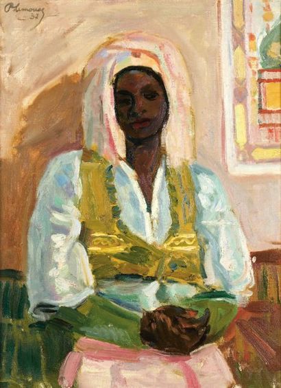 Roger Marcel LIMOUSE (1894-1990) Femme marocaine Huile sur toile, signée et datée...