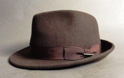 STETSON Véritable chapeau en feutre de couleur marron Modèle "Elkader" Avec bande...