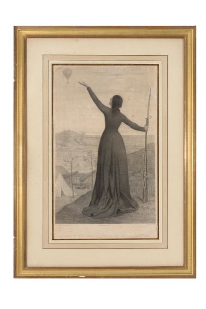 PUVIS DE CHAVANNES Pierre (1824 - 1898) Deux gravures
46 x 28 cm à vue