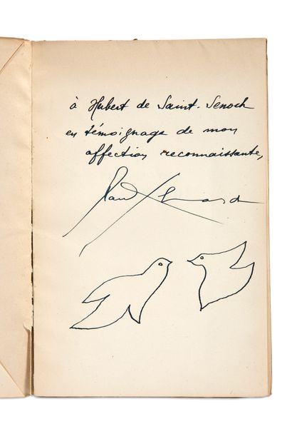 ÉLUARD Paul (1895 - 1952) Au rendez-vous allemand (Éditions de Minuit, 1944) ; in-8,...