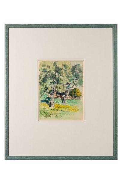 GAUDET Étienne (1891 - 1963) Paysages
Suite de six aquarelles sur papier,signées,...